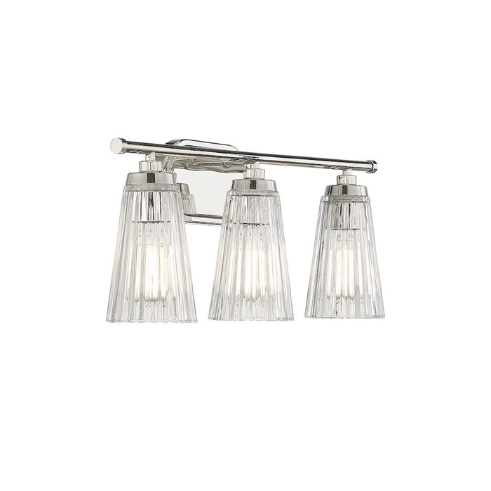 Savoy House Chantilly 3Lt Bathroom Vanity Light, Nickel