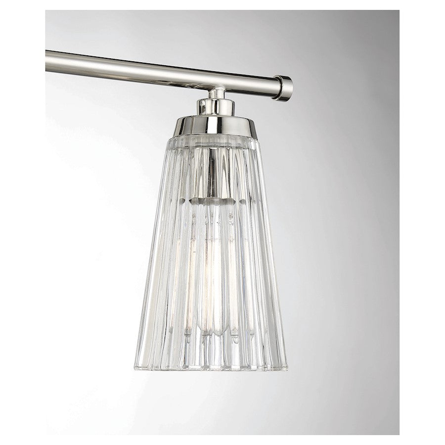 3 Light Bathroom Vanity Light, Nickel