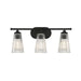 Savoy House Chantilly 3-Light Bathroom Vanity Light, Matte Black - 8-1745-3-BK