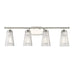 Savoy House Chantilly 4Lt Bathroom Vanity Light, Nickel - 8-1745-4-109