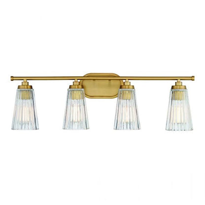 Savoy House Chantilly 4-Light Bathroom Vanity Light, Warm Brass - 8-1745-4-322