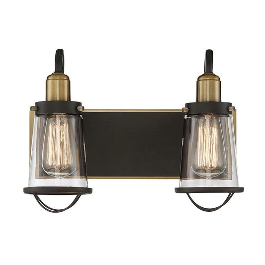 2 Light Bathroom Vanity Light, Bronze