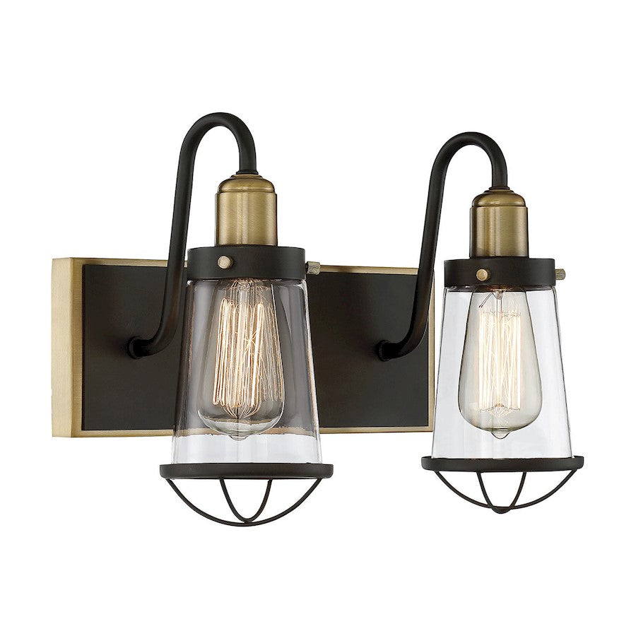 2 Light Bathroom Vanity Light, Bronze