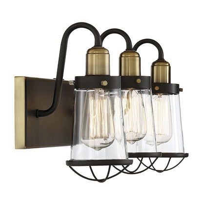 3 Light Bathroom Vanity Light, Bronze