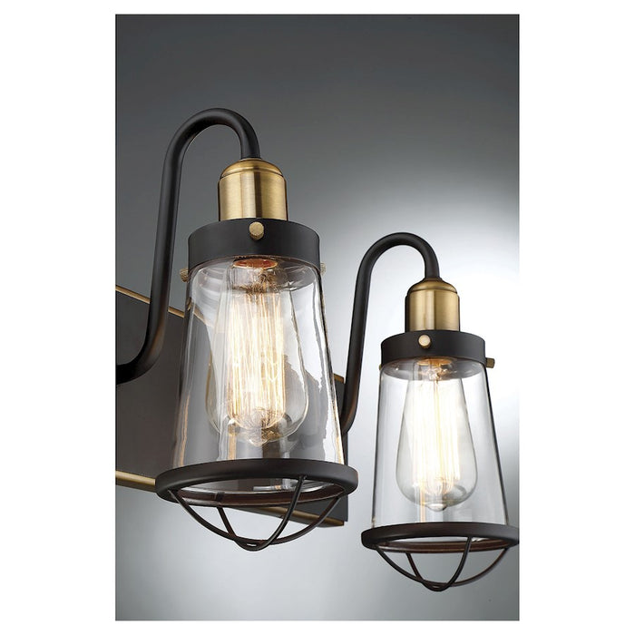 Savoy House Lansing 3Lt Bathroom Vanity Light, Bronze/Brass