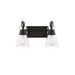 Savoy House Lakewood 2-Light Bathroom Vanity Light, Matte Black - 8-1830-2-BK