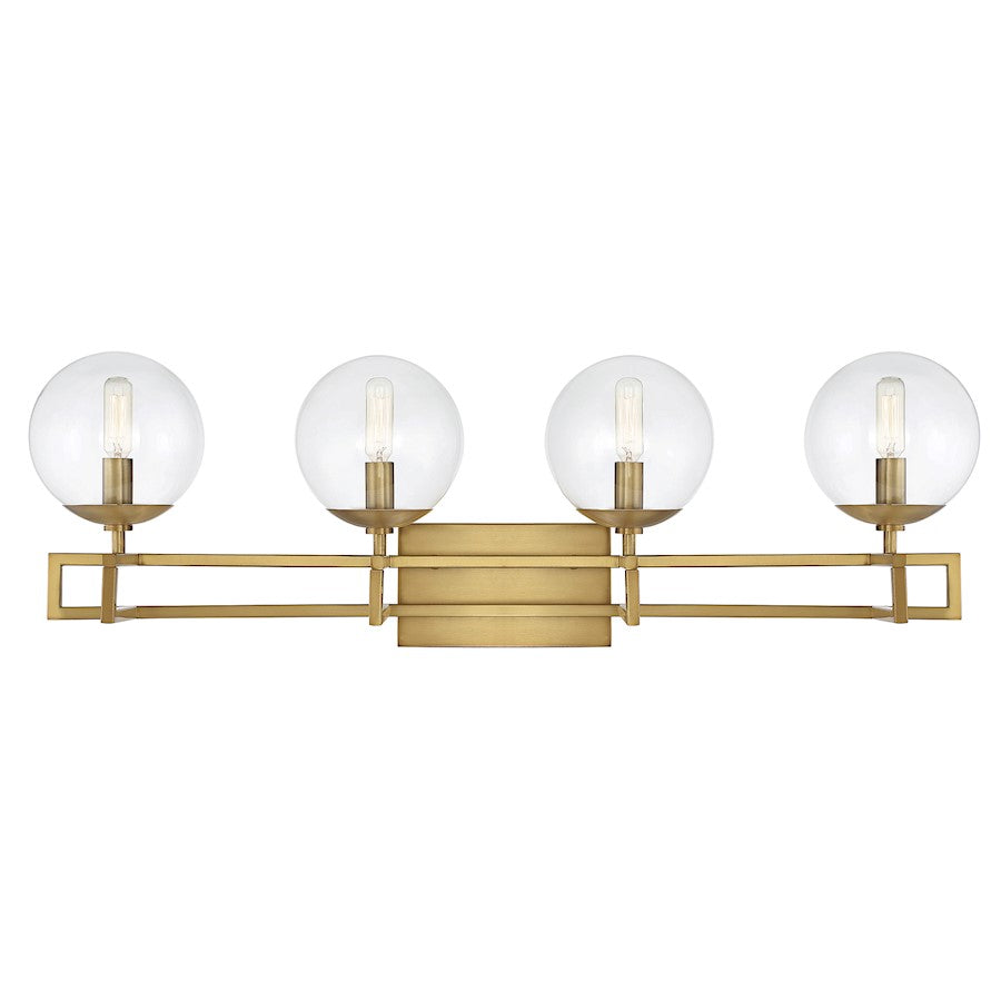 Savoy House Crosby 4-Light Bathroom Vanity Light, Warm Brass - 8-1860-4-322