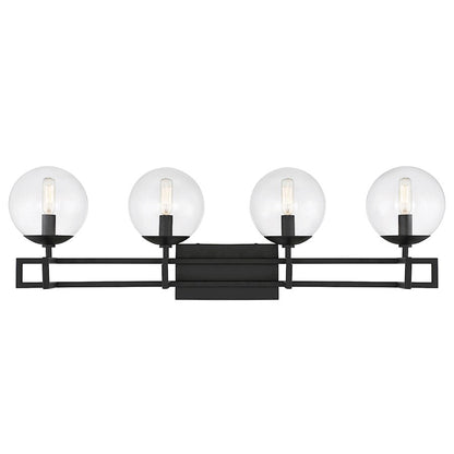 Savoy House Crosby 4-Light Bathroom Vanity Light, Matte Black - 8-1860-4-BK