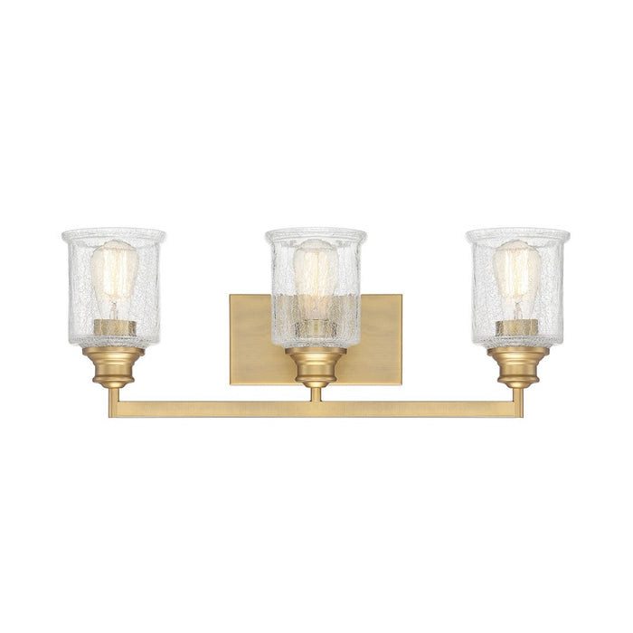 Savoy House Hampton 3-Light Bathroom Vanity Light, Warm Brass - 8-1972-3-322