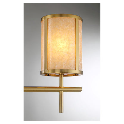 3 Light Bathroom Vanity Light, Warm Brass