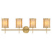 Savoy House Camden 4-Light Bathroom Vanity Light, Warm Brass - 8-2055-4-322