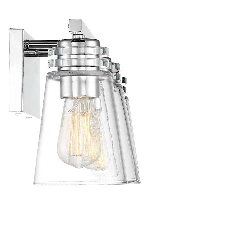 3 Light Bathroom Vanity Light, Nickel