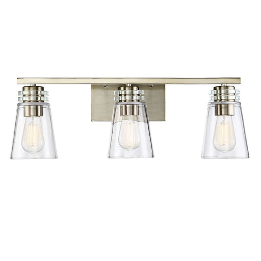 Savoy House Brannon 3-Light Bathroom Vanity Light, Noble Brass - 8-2148-3-127