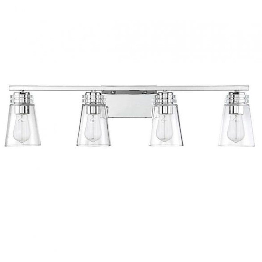 Savoy House Brannon 4Lt Bathroom Vanity Light, Nickel - 8-2148-4-109