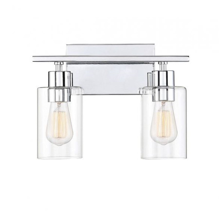 Savoy House Lambert 2-Light Bathroom Vanity Light, Polished Chrome - 8-2149-2-11