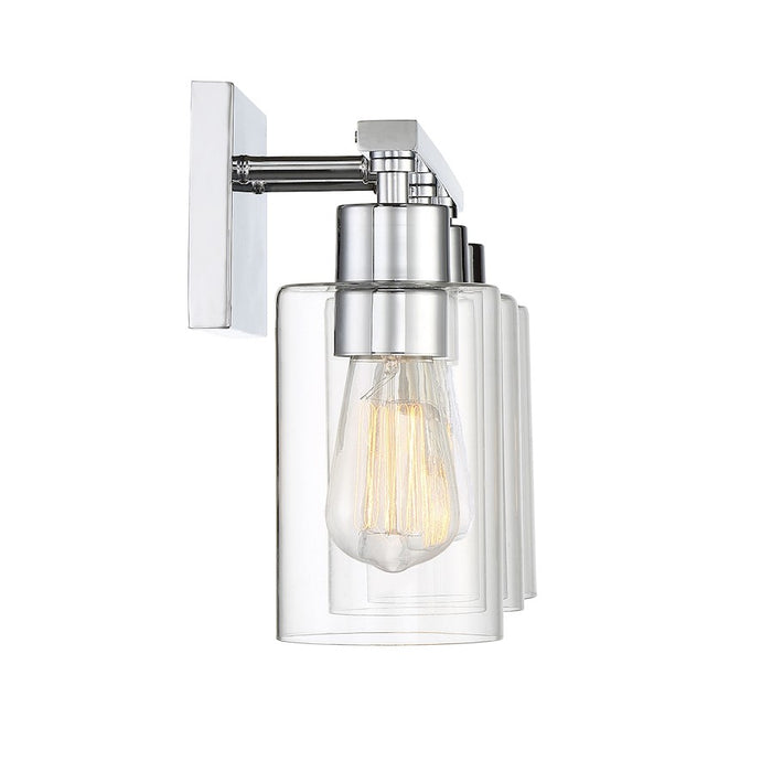 Savoy House Lambert 3-Light Bathroom Vanity Light, Polished Chrome