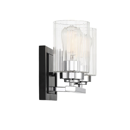 2 Light Bathroom Vanity Light, Black