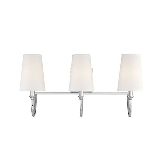 3 Light Bathroom Vanity Light, Nickel