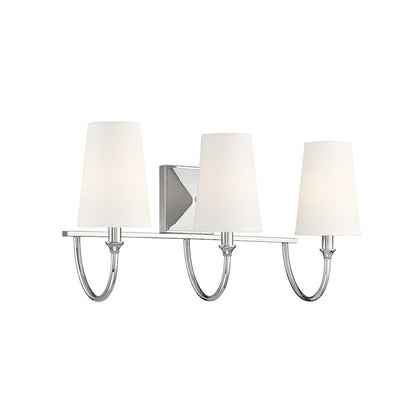 3 Light Bathroom Vanity Light, Nickel