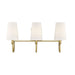 Savoy House Cameron 3-Light Bathroom Vanity Light, Warm Brass - 8-2542-3-322