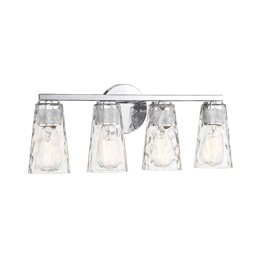 4 Light Bathroom Vanity Light, Chrome