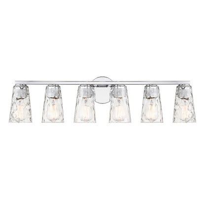 Savoy House Gordon 6-Light Bathroom Vanity Light, Chrome - 8-2603-6-CH