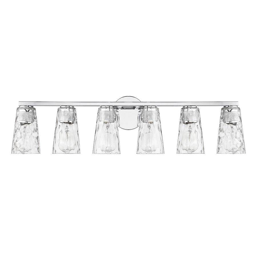 6 Light Bathroom Vanity Light, Chrome