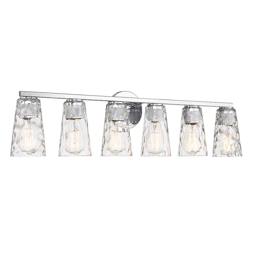 6 Light Bathroom Vanity Light, Chrome