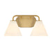 Savoy House Blair 2-Light Bathroom Vanity Light, Warm Brass - 8-2988-2-322