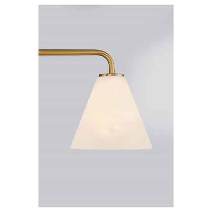 3 Light Bathroom Vanity Light, Warm Brass