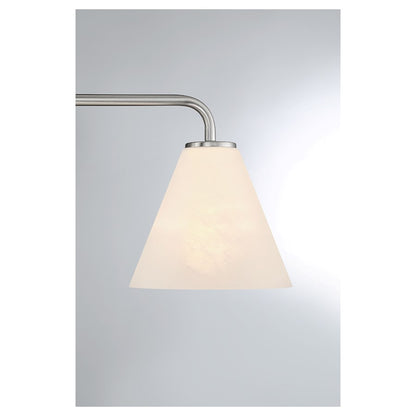 3 Light Bathroom Vanity Light, Satin Nickel