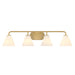 Savoy House Blair 4-Light Bathroom Vanity Light, Warm Brass - 8-2988-4-322