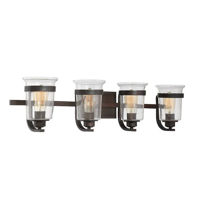 4 Light Bathroom Vanity Light, English Bronze