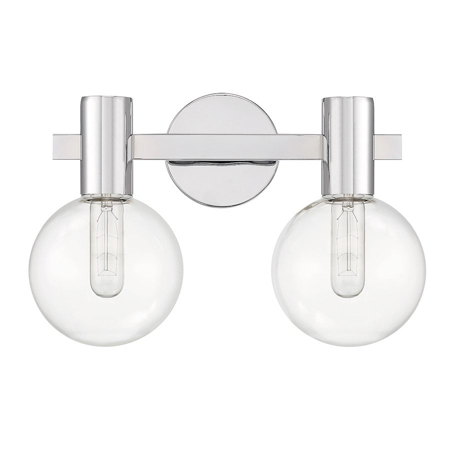 2 Light Bathroom Vanity Light, Chrome