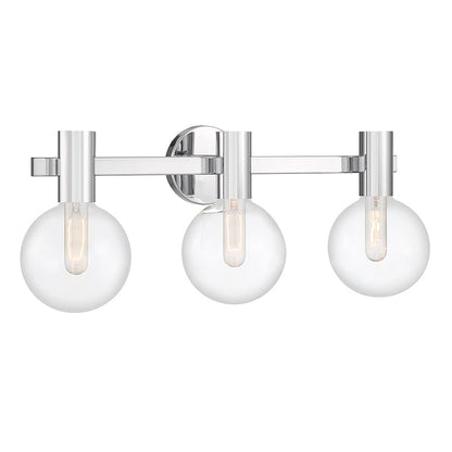 3 Light Bathroom Vanity Light, Chrome