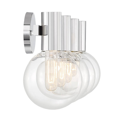 4 Light Bathroom Vanity Light, Chrome