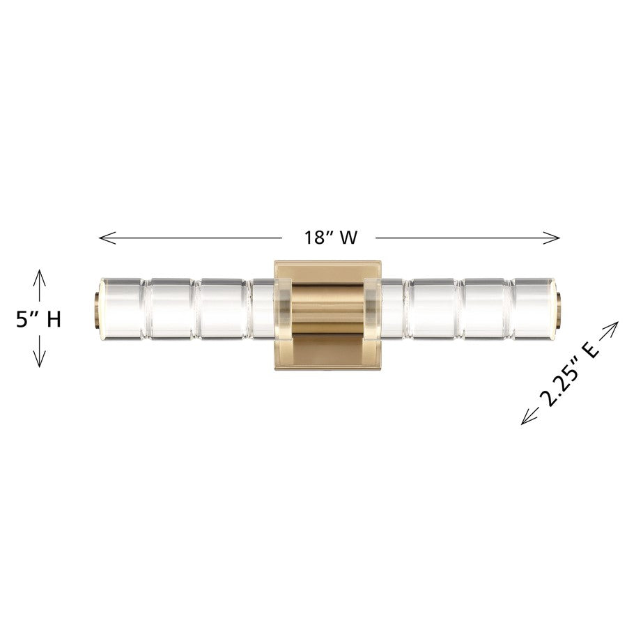 Savoy House Beale LED 18" Bathroom Vanity Light, Noble Brass