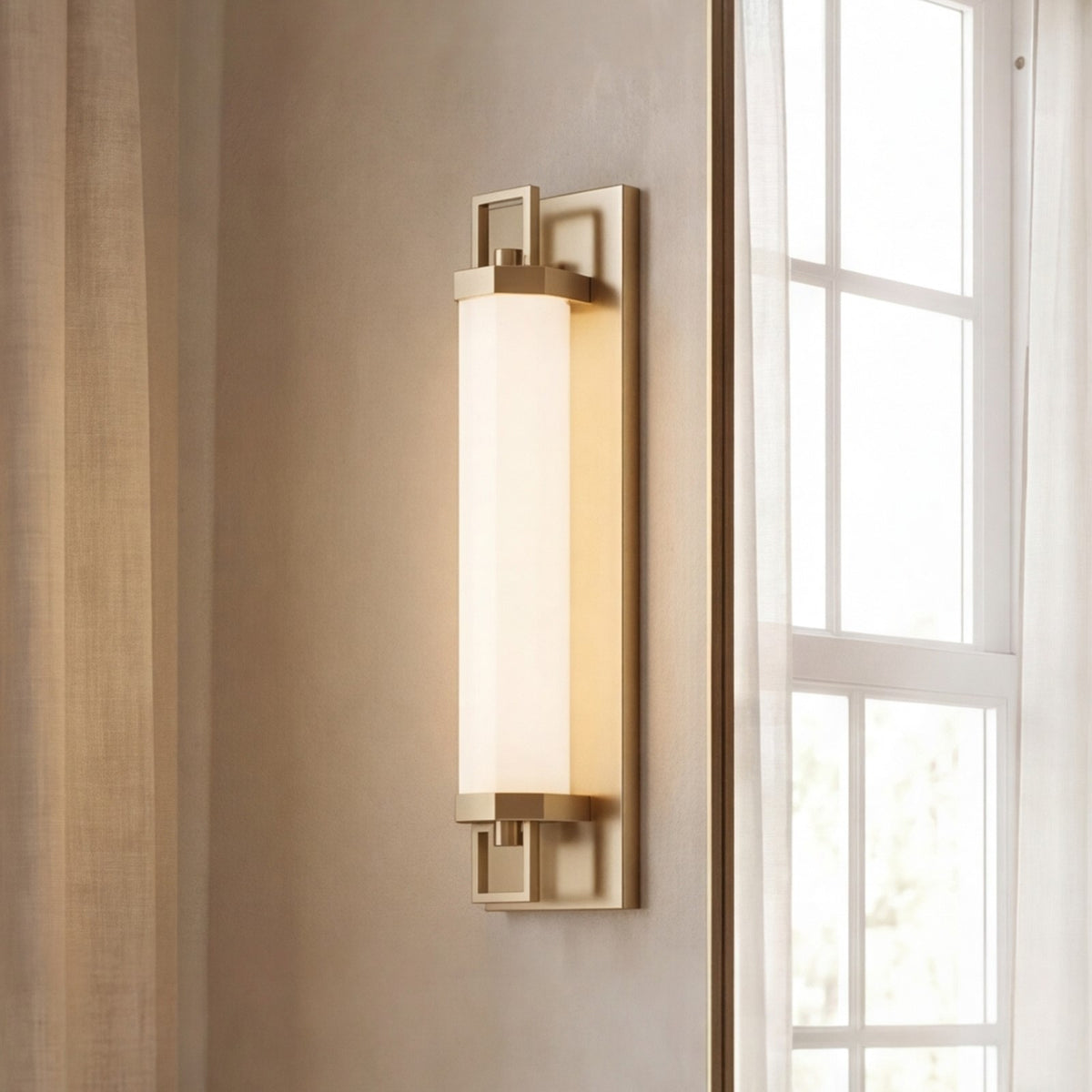 Savoy House Parker 18" Bath Sconce, Noble Brass