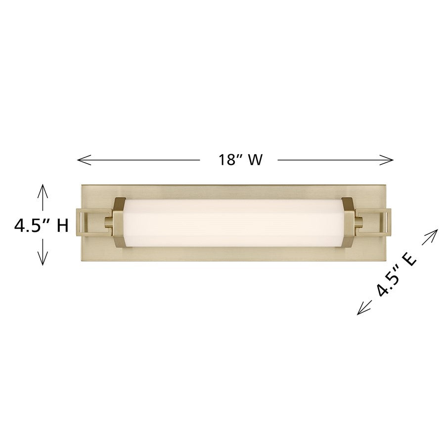 Savoy House Parker 18" Bath Sconce, Noble Brass