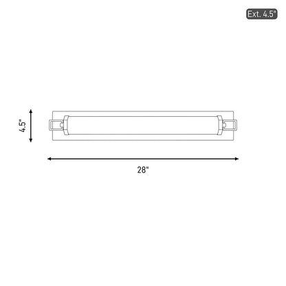 Savoy House Parker 28" Bath Sconce, Noble Brass