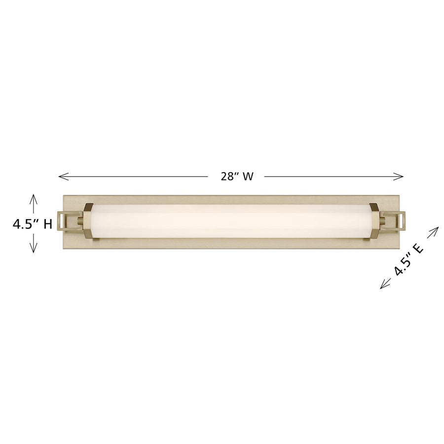 Savoy House Parker 28" Bath Sconce, Noble Brass