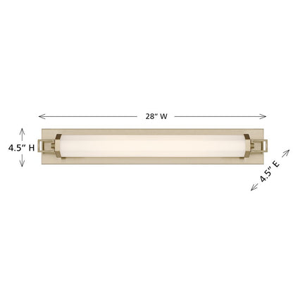 Savoy House Parker 28" Bath Sconce, Noble Brass