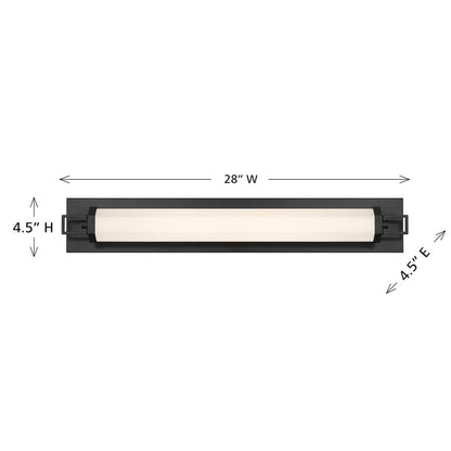 Savoy House Parker 28" Bath Sconce, Black Lustre