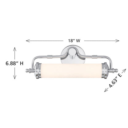Savoy House Keller 18" Bath Sconce, Chrome