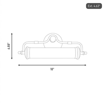 Savoy House Keller 18" Bath Sconce, Black Lustre