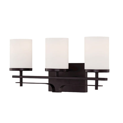 3 Light Bathroom Vanity Light, English Bronze