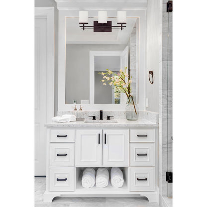 3 Light Bathroom Vanity Light, English Bronze