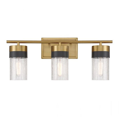 3 Light Bathroom Vanity Light, Brass