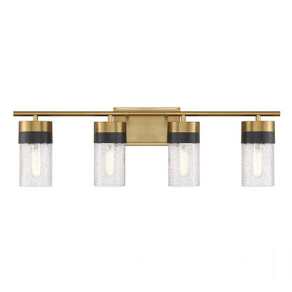 4 Light Bathroom Vanity Light, Brass