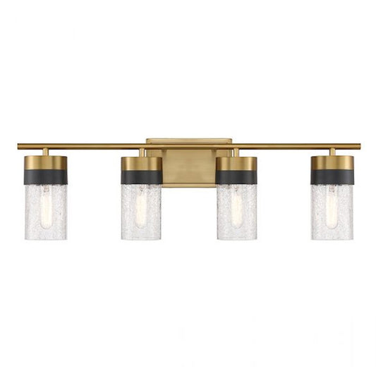 4 Light Bathroom Vanity Light, Brass